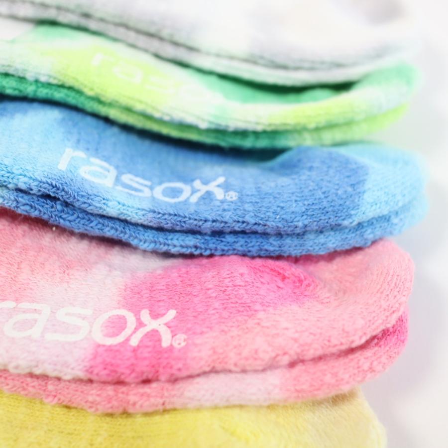 ラソックス 正規取扱店 日本製 rasox CA201AN01 タイダイアンクル まとめ買い L字型 靴下 くつ下 直角 レディース メンズ 女性 男性 くつした | rasox | 09