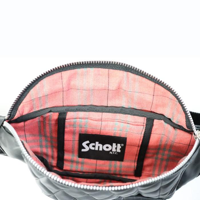Schott N.Y.C 正規取り扱い店 3109023 ショット PADDED BODY BAG Schott N.Y.C 正規取り扱い店 3109023 ショット PADDED BODY BAG