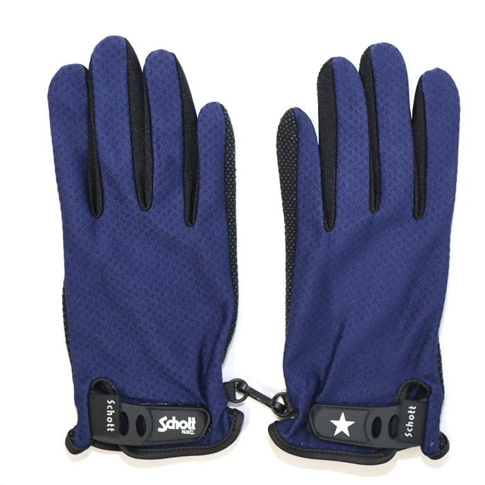 正規取扱店 3119049 SCHOTT SUMMER GLOVE ショット サマーグローブ 手袋 メンズ スマートフォン対応 グローブ バイクグローブ ライダースグローブ｜pepecoco｜08