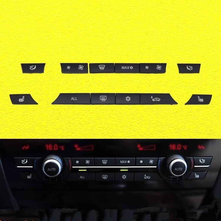 車 エアコンボタンキーキャップ 12 個 A C ヒータースイッチキット カースタイリング Bmw 5 7 シリーズ F01 F02 F07 F10 F15 525 730 Hs M Pepperヤフーショップ 通販 Yahoo ショッピング