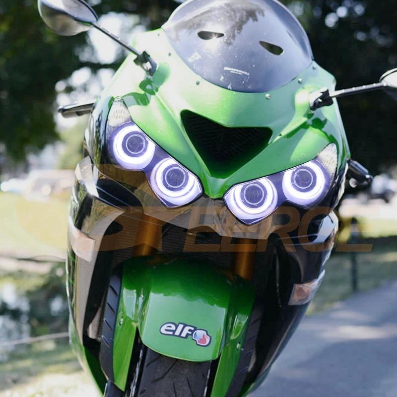 バイク ヘッドライト カワサキ ZX-14R ZZR1400 2012-2018 ウルトラブライト 高輝度 COB LED エンジェルアイキット  イカリング :s-p-hu-238:pepperヤフーショップ - 通販 - Yahoo!ショッピング