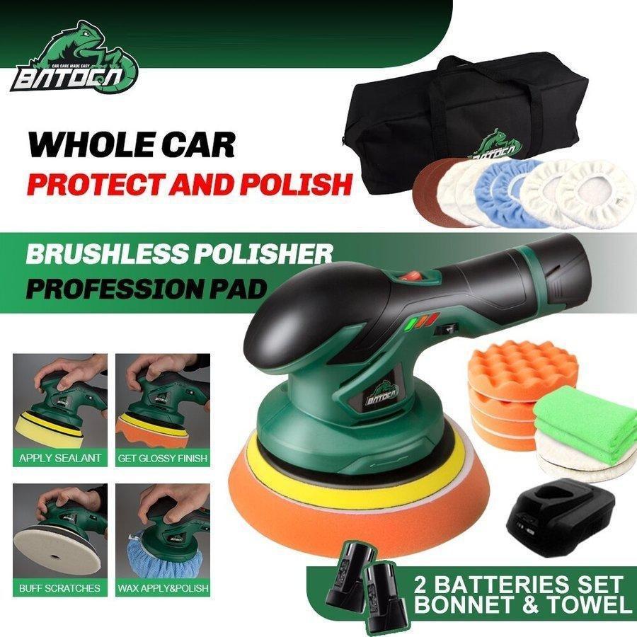 車 洗車用品 カーポリッシャー 便利なコードレス バッテリー2個付 バフセット デュアルアクション機構 T P Hu Pepperヤフーショップ 通販 Yahoo ショッピング