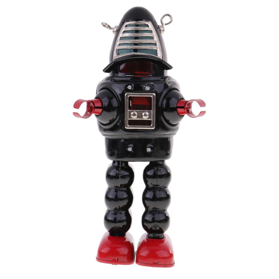超合金 ロボット おもちゃ ヴィンテージ レトロ 黒 ブリキ 時計じかけ ワインドアップ｜pepper｜03