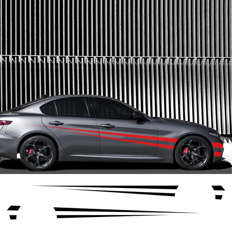 車 ステッカー デカール サイド ストライプ ビニール カーレース スポーツスタイリング Un M Pepperヤフーショップ 通販 Yahoo ショッピング