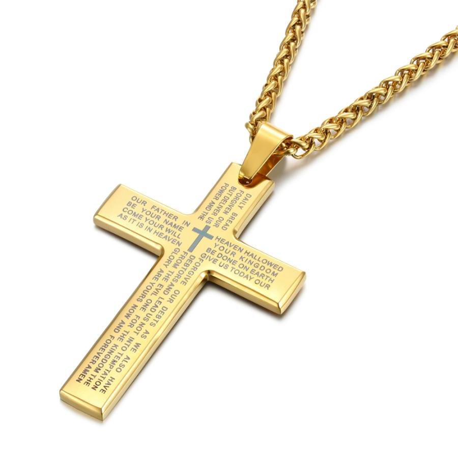 ネックレス メンズ おしゃれ 十字架 ペンダント 男性 キリスト イエス 聖書 クロス チェーン ステンレス鋼 ジュエリー Un M Pepperヤフーショップ 通販 Yahoo ショッピング