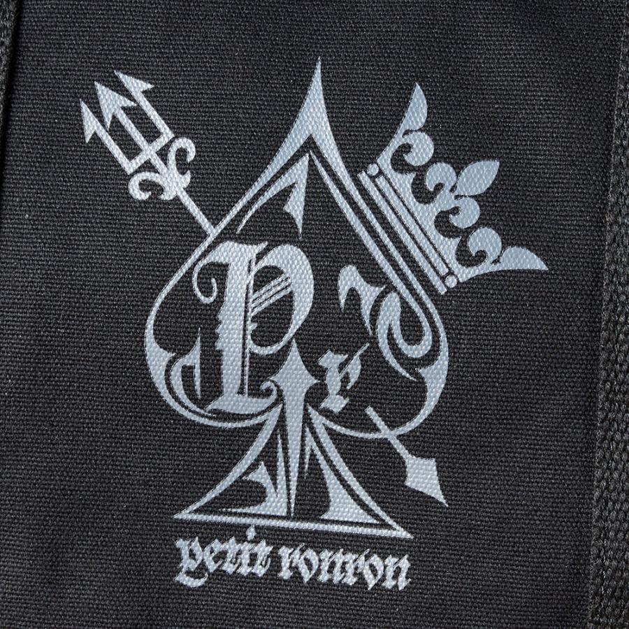 プティロンロントートバッグ 黒／グレー／生成り パンク ロック ユニセックス シンプル 帆布 地雷系 病み系 女子 男子 |  | 03