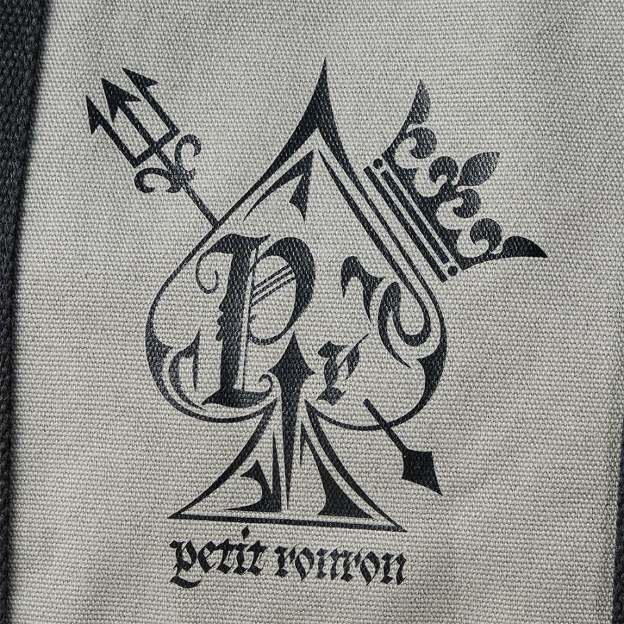 プティロンロントートバッグ 黒／グレー／生成り パンク ロック ユニセックス シンプル 帆布 地雷系 病み系 女子 男子 |  | 06