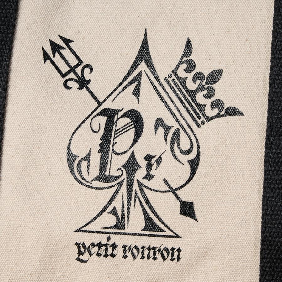 プティロンロントートバッグ 黒／グレー／生成り パンク ロック ユニセックス シンプル 帆布 地雷系 病み系 女子 男子 |  | 09