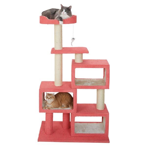 キャットタワー AISHE-アイシェ- マンション 全高130cm 猫タワー