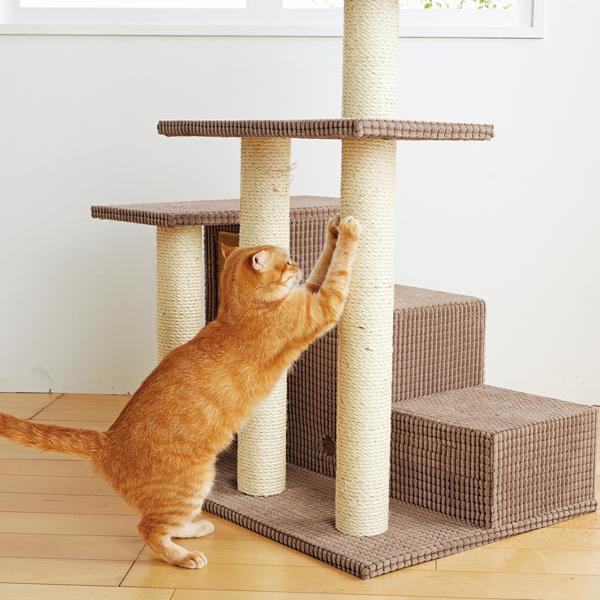 ペピイ　キャットタワー　廃盤品 PEPPY キャットタワー ローステップタワー 全高97cm 据え置き