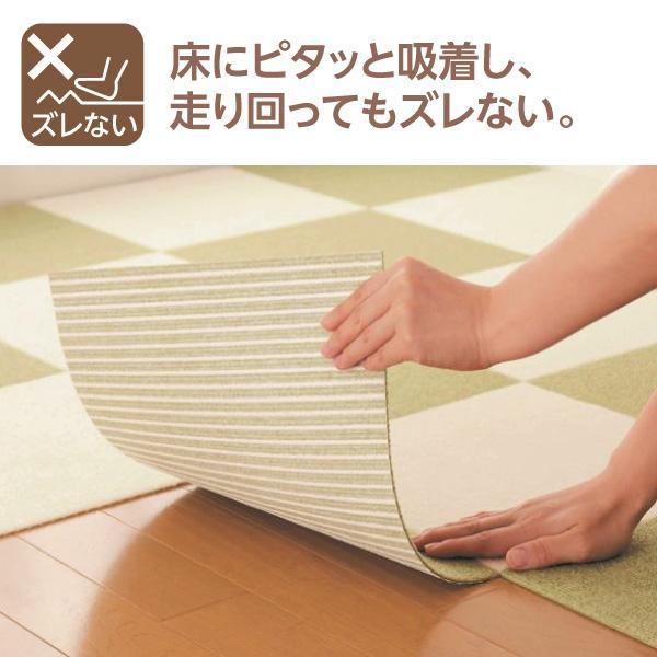 フロアマット100枚セット サンコー ペットマット 滑り止め ピタッと吸着タイルマット