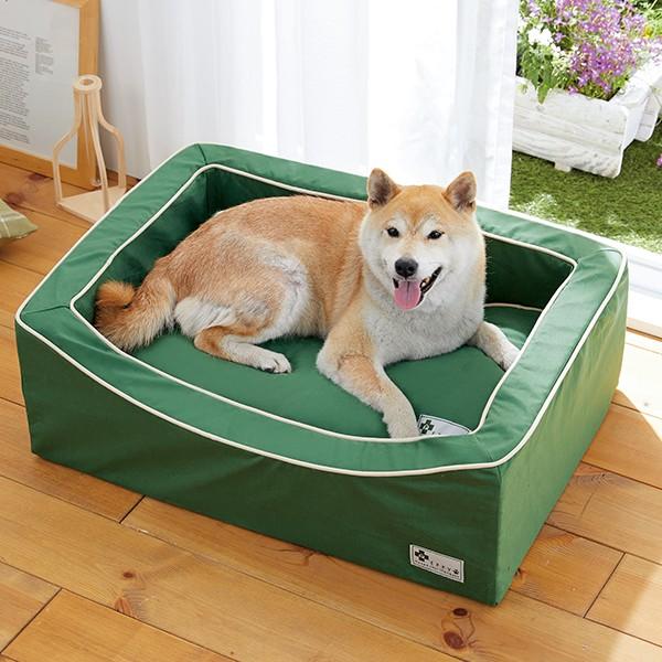 犬 ベッド スクエアシリーズ コットン クッション Lサイズ 犬用品 ベッド 小型犬 中型犬 大型犬 抗菌 防臭 洗える 撥水 ペットグッズ 国産 爆買の画像