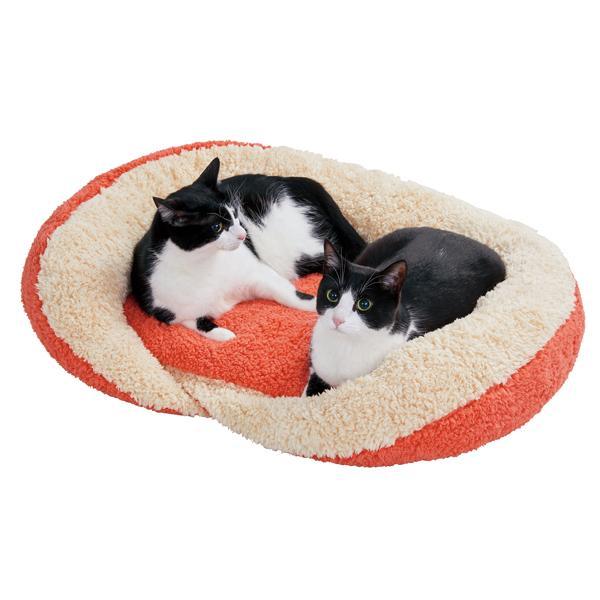 犬 猫 ベッド 抗菌防臭ふんわりスクエアベッド S ペット 冬 ふかふか