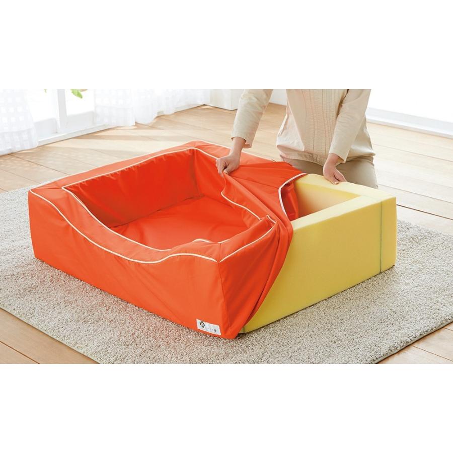 犬 ベッド スクエアシリーズ 防水 カドラー＆クッションセット S