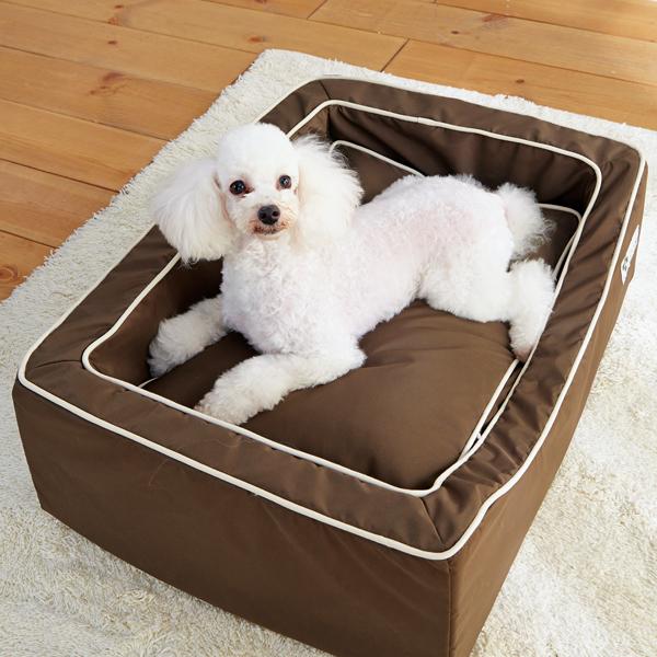 PEPPY 犬用ベッド· スクエアカドラー・防水 新品 犬 ベッド スクエアシリーズ 防水 カドラー＆クッションセット TS