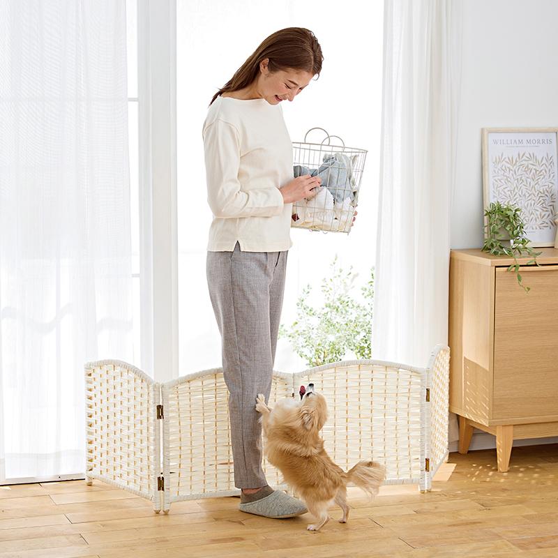 ペット ゲート 軽量ついたてゲート 幅 150cm 置くだけ サークル ドア