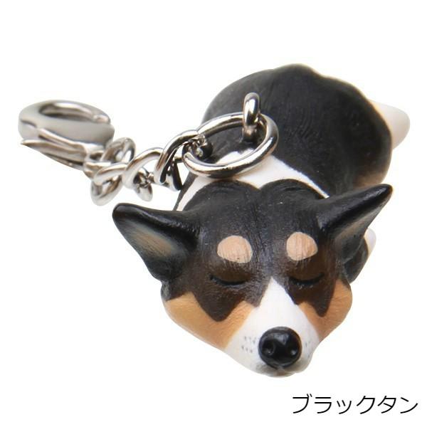 寝て待つコーギー ミニチャーム 雑貨 キーホルダー 小物 ハンドメイド 