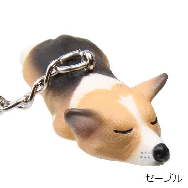 寝て待つコーギー ミニチャーム 雑貨 キーホルダー 小物 ハンドメイド