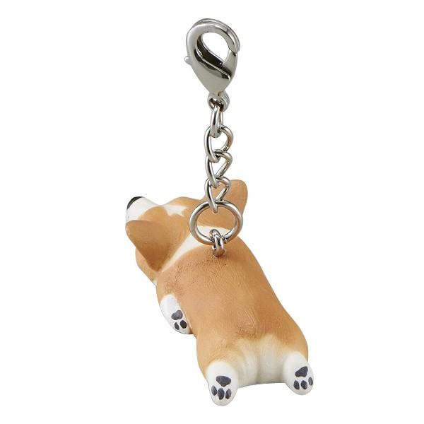 コーギー　お顔　ストラップ キーホルダー　置物 キーホルダー 刺繍 コーギー おしり 犬 アニマル 動物 キーチェーン