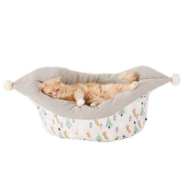 セール ボートベッド 猫 ベッド メッシュ 通気性 夏 カーブ フチ