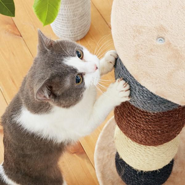 ニャンまるも爪とぎ（猫用爪とぎ） 猫 ねこ 爪とぎ おもちゃ タワー かわいい インテリア ペット ペピイ PEPPY 爆買の画像