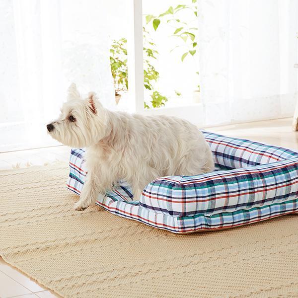 犬 猫 ベッド さわやかマリンスクエアソファー ベッドS・ブランケット