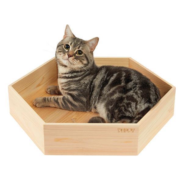 猫 ベッド 吉野桧の六角ベッド 木製 天然木 国産 高品質 手作り ペット ペピイ Peppy Ra Peppy ペピイ Yahoo 店 通販 Yahoo ショッピング