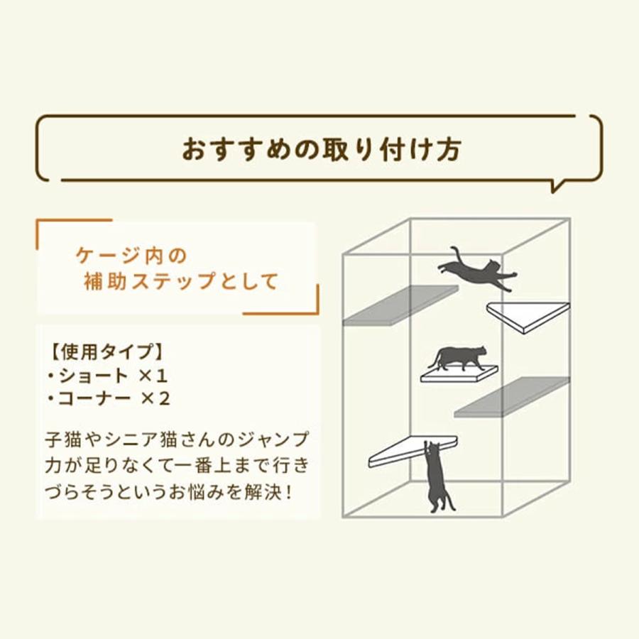 ケージ用ステップ 3タイプセット 猫 小猫 仔猫 シニア猫 短足猫 ゲージ