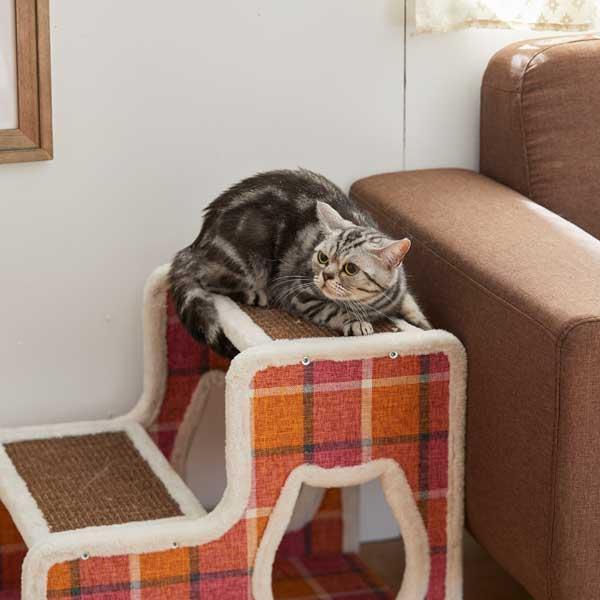 ショコラステップの爪とぎ 組み立て 猫 ねこ ステップ 爪とぎ チェック