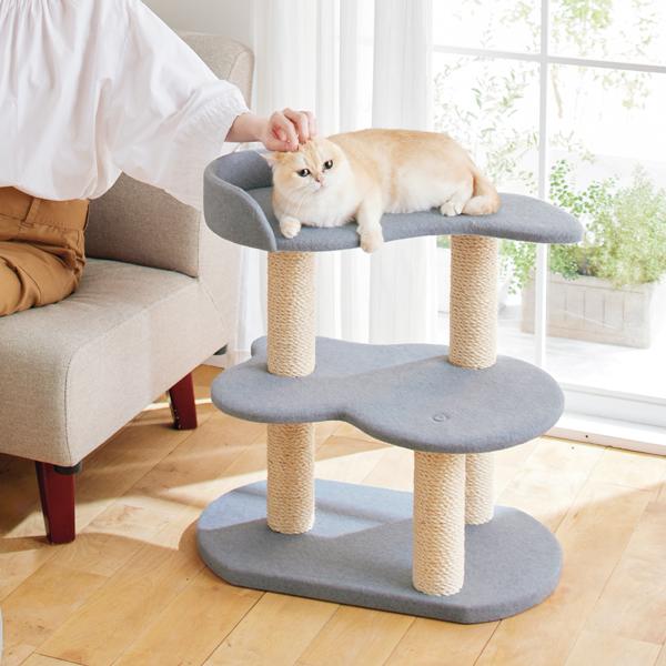キャットタワー プティ 高さ63cm 据え置き型 日本製 シニア猫 子猫
