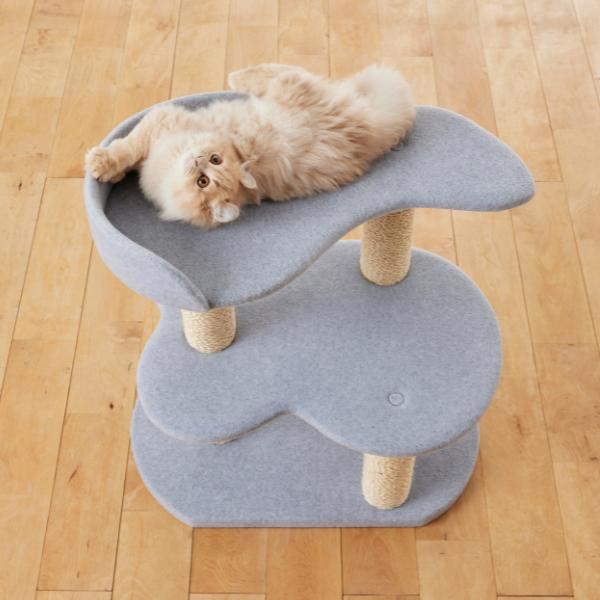 キャットタワー プティ 高さ63cm 据え置き型 日本製 シニア猫 子猫