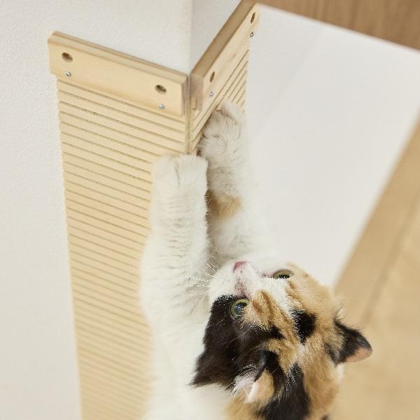 Square Cat Habitat Itch 壁掛け 爪とぎ ボード マット PEPPY（ペピイ） 壁に貼れる爪とぎボード 1枚 爪とぎ 傷 壁で爪とぎ