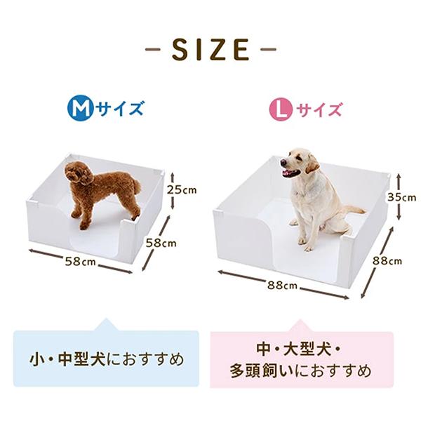 犬 囲い付きトイレ 囲い 飛び散り防止 オス 足上げ しつけ 中型犬 大型
