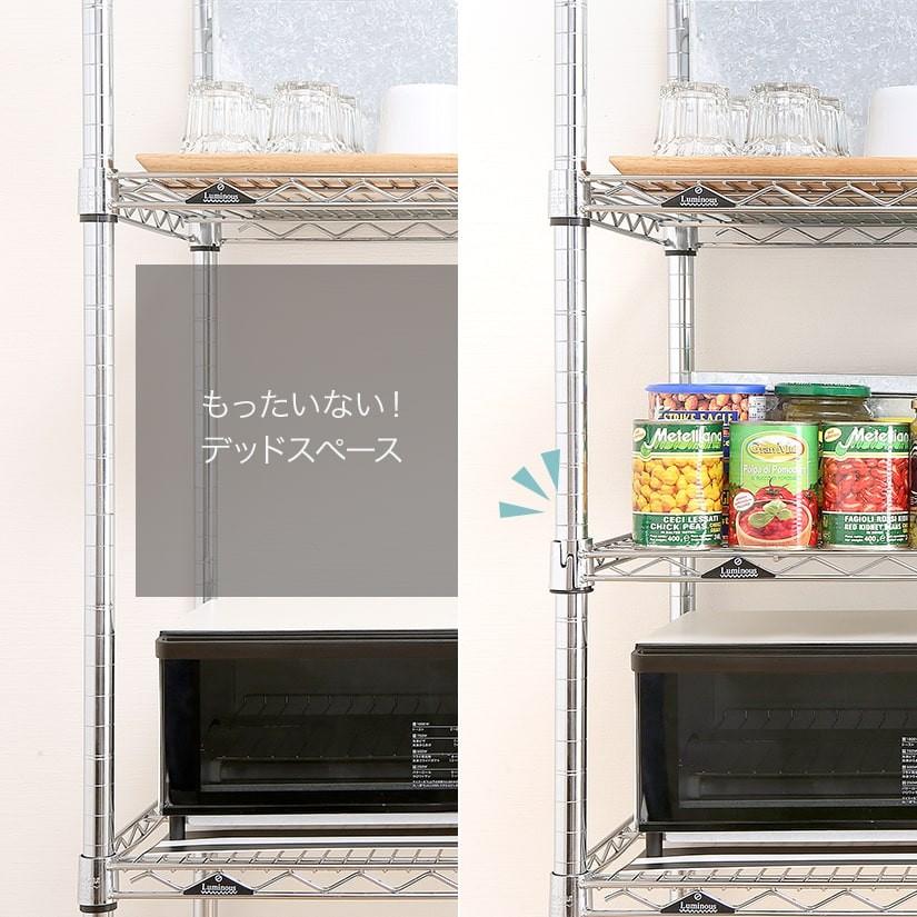 Luminous スチールラック パーツ ルミナス簡単後付棚 アディショナル
