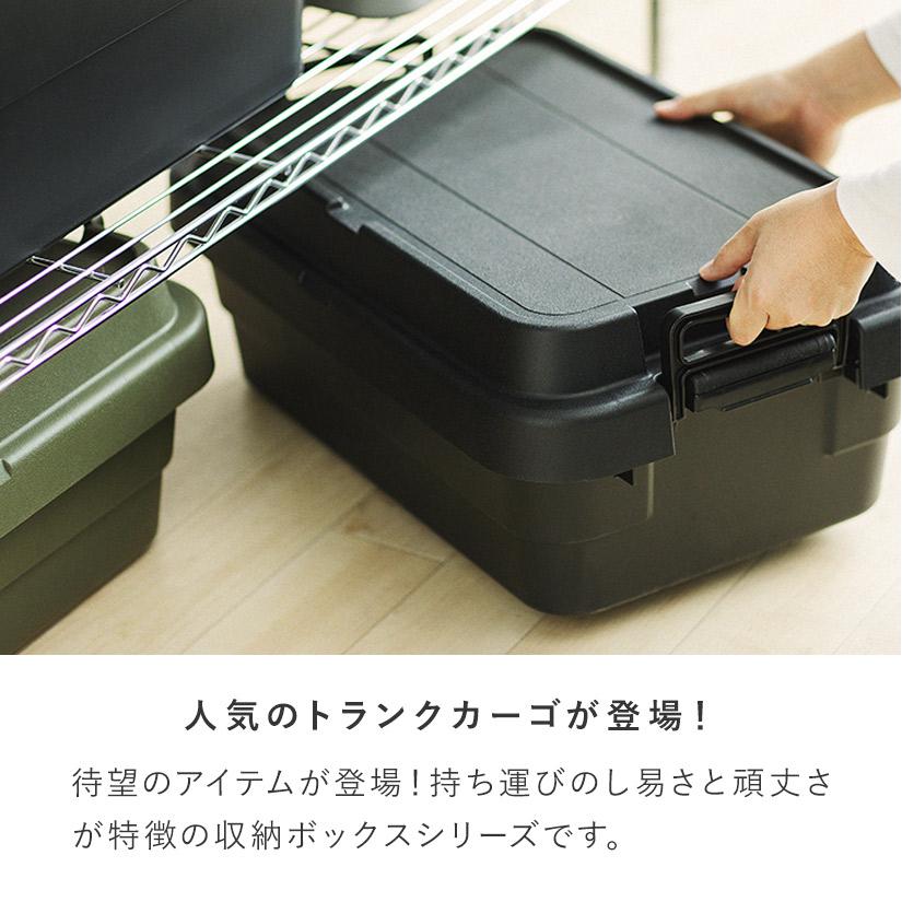 頑丈収納ボックストランクカーゴM・浅型 幅60×奥40×高さ24cm 1個