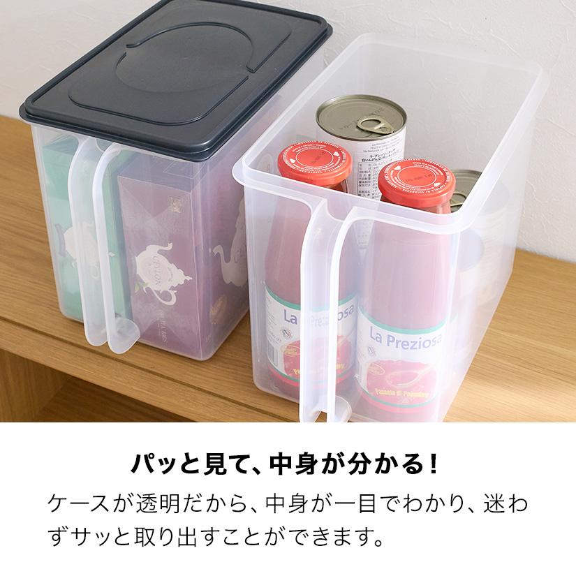 キッチン収納ケース ハンディストッカー 深型 9.5L フタ付き