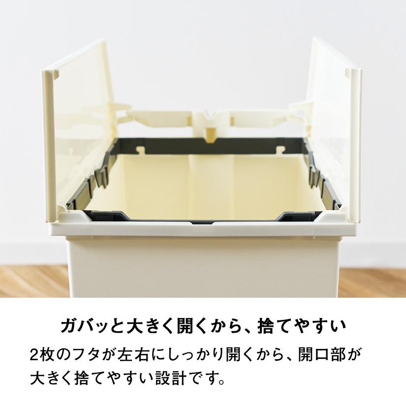 ホワイトのみ予約販売(3月上旬出荷予定) ゴミ箱 45L SOLOW ペダル