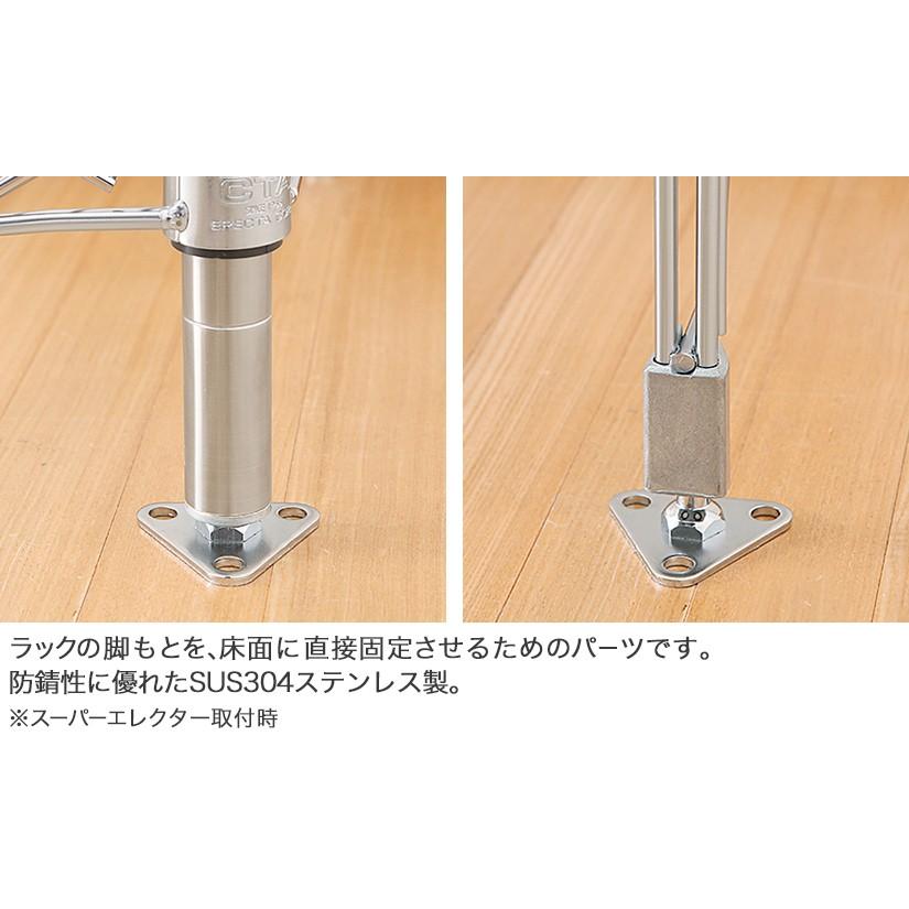 【nomurie7様】 ERECTA ERECTA（エレクター） 三角フットプレート SUS304 幅5.45cm FTPS