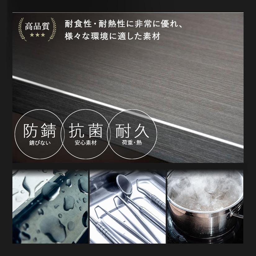 PROFACE プロフェイス SUS304ステンレス フリーラック 幅120 奥行46 高さ210 6段 (幅121.7×奥行46.3×高さ210cm) GSS6-46120_3