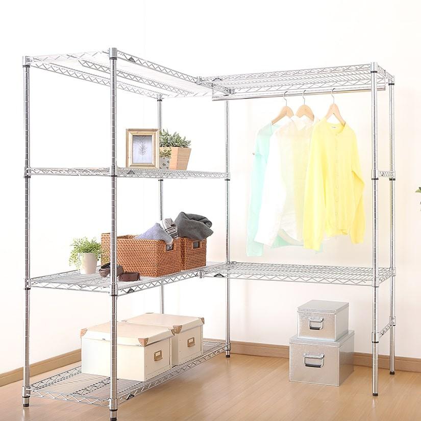 スチールラック　アシストパーツ　2個セット 抗菌ABラック 下段開放タイプ 幅181.2×奥行61.2×高さ180cm (スチール