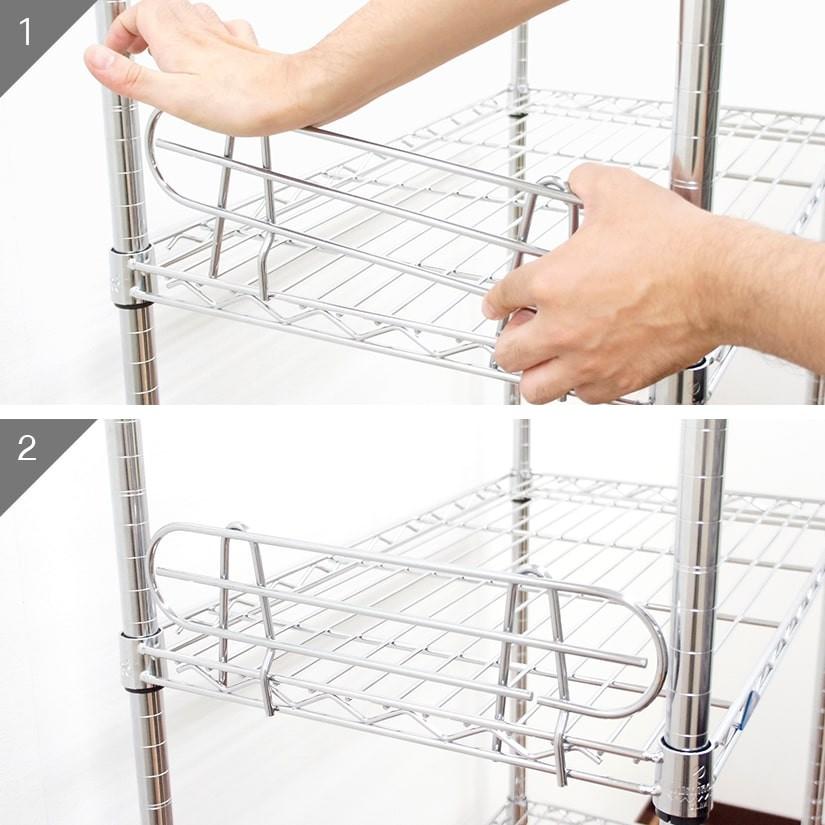 ルミナス ラック スチールラック パーツ 落下防止サポート柵 奥行タイプ用 19mm Iht00sb ルミナス エレクター 専門店floors 通販 Yahoo ショッピング