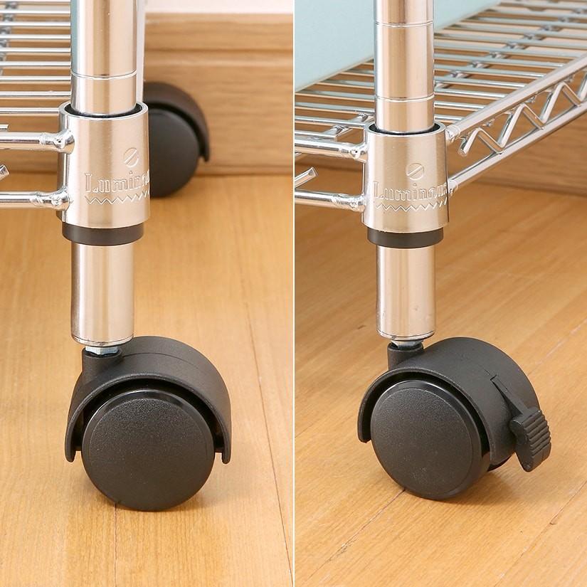 Luminous スチールラック パーツ ルミナス ラック ナイロンキャスター4