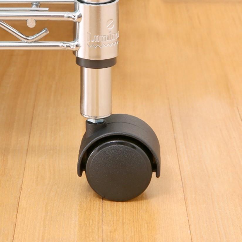 Luminous スチールラック パーツ ルミナス ラック ナイロンキャスター4