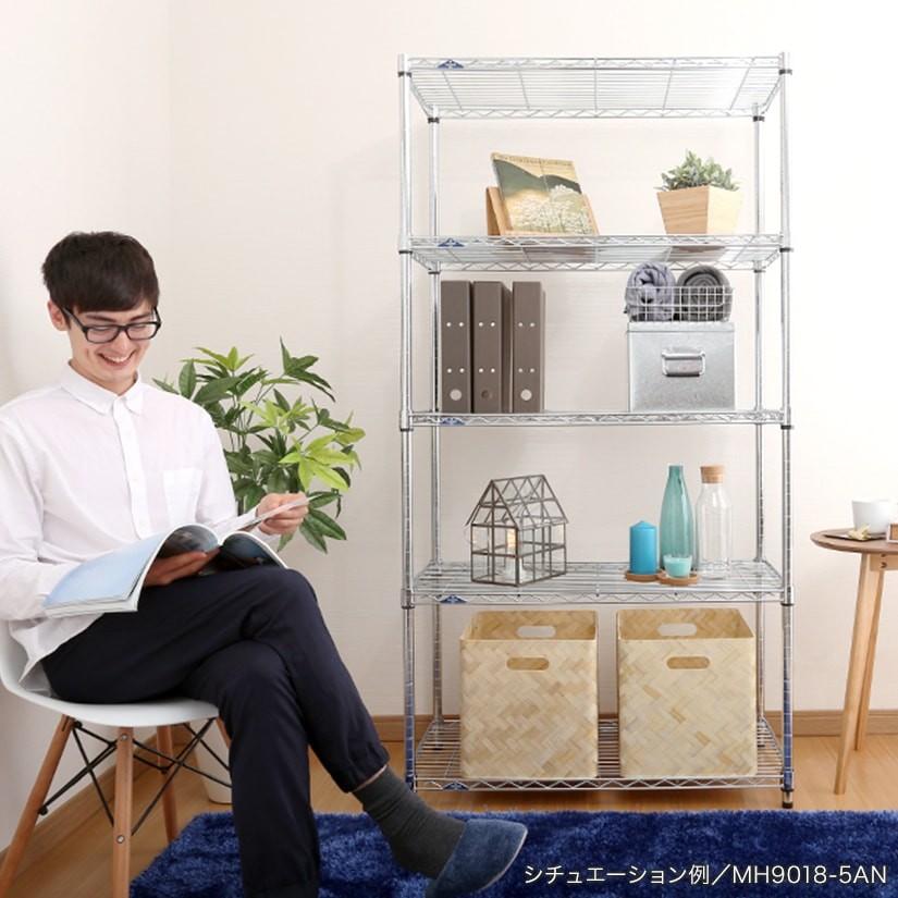 Luminous スチールラック ルミナススリム 幅150 奥行46 4段 アルミ