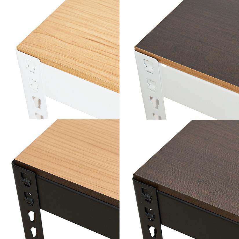 メタル＆ウッドラック METAL＆WOOD RACK 5段(幅51×奥行41×高さ180) 白