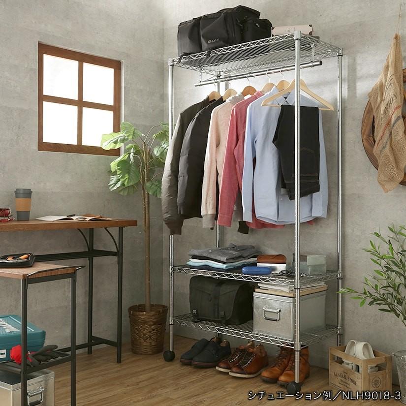 スチールラック ワイヤーラック メタル製 ラック ルミナス ラック 幅90 3段 ワードローブ 衣類収納 洋服掛け 25mm 業務用 Nlh9018 3 ルミナス エレクター 専門店floors 通販 Yahoo ショッピング