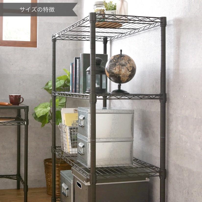 Luminous ルミナスノワール スチールラック キャスター付き フリー