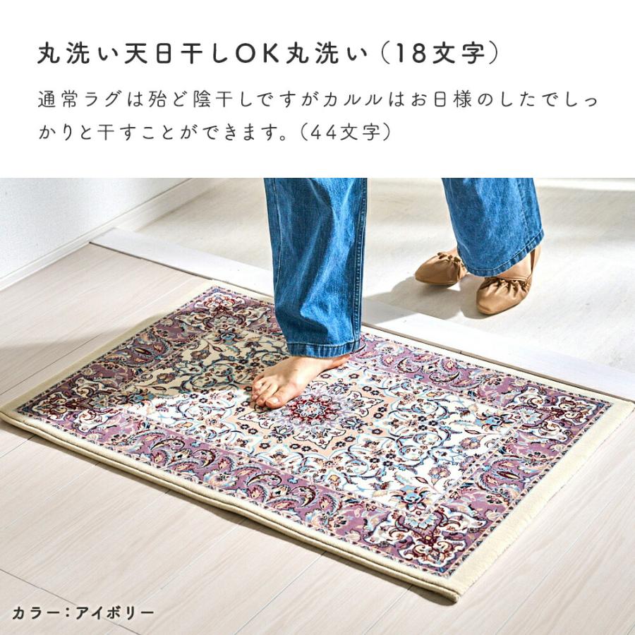ネイビー廃番※【最短・翌日出荷】玄関マット 高級感あふれるメダリオン