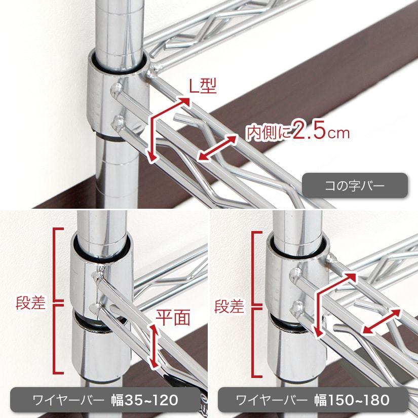Luminous ワイヤーシェルフ シルバー shl7635sl2_m.jpg