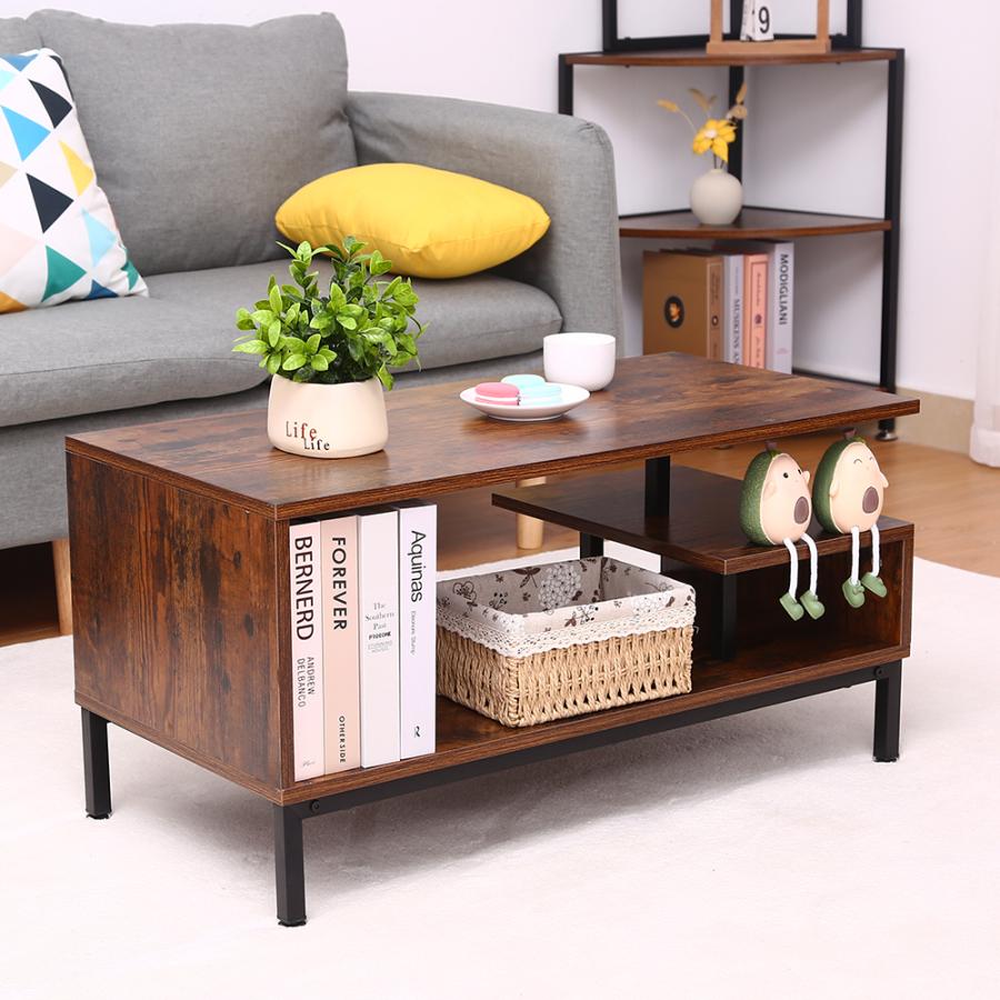 ローテーブル センターテーブル テレビ台 ローボード 収納棚付き リビングテーブル コーヒーテーブル 小さめ ウォールナット 幅80cm 2段 おしゃれ 机 北欧 Sdr Ct05 Perfect Life 通販 Yahoo ショッピング